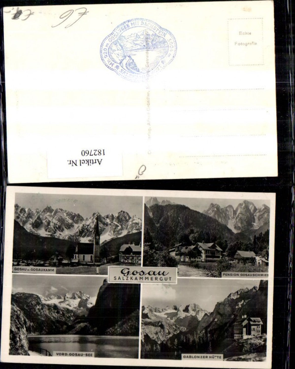 182760,Gosau Salzkammergut Mehrbild Ak