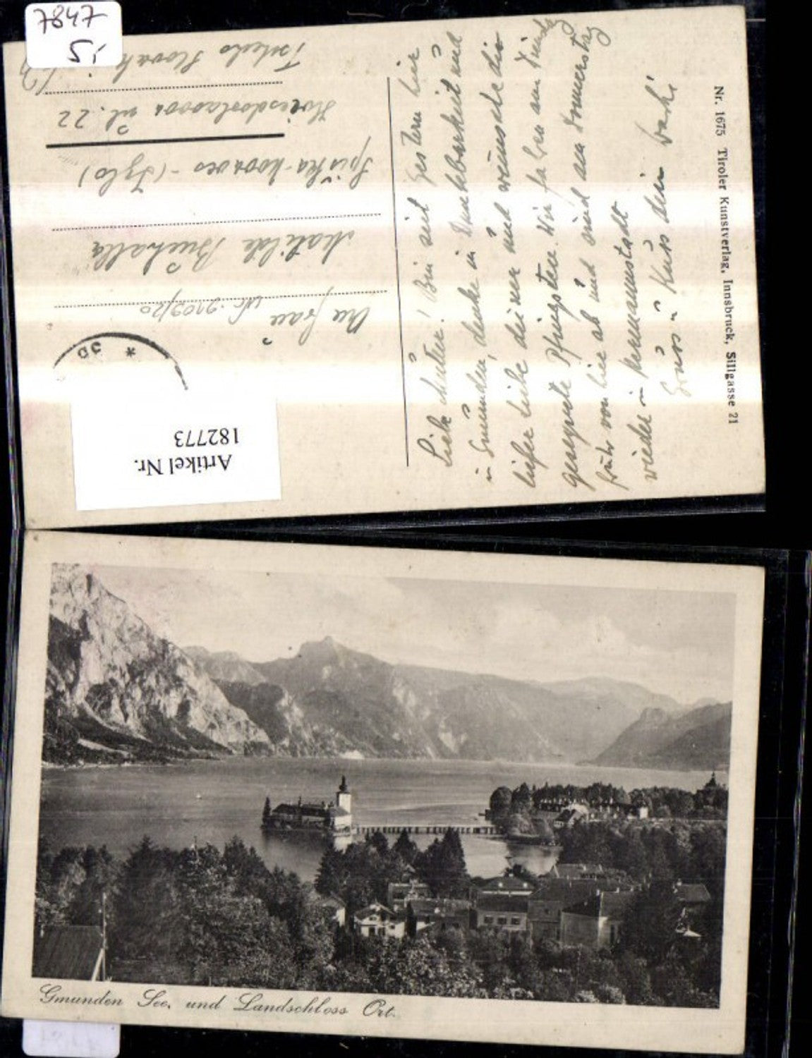 182773,Gmunden m. Schloss Ort Traunsee