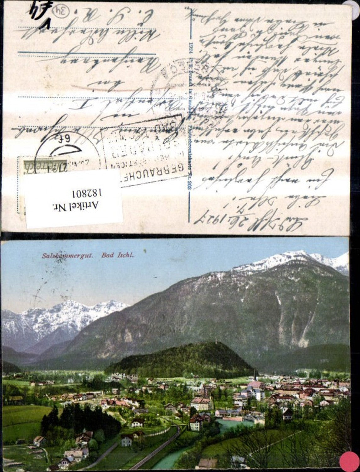 182801,Bad Ischl Totale Salzkammergut pub F. E. Brandt 202