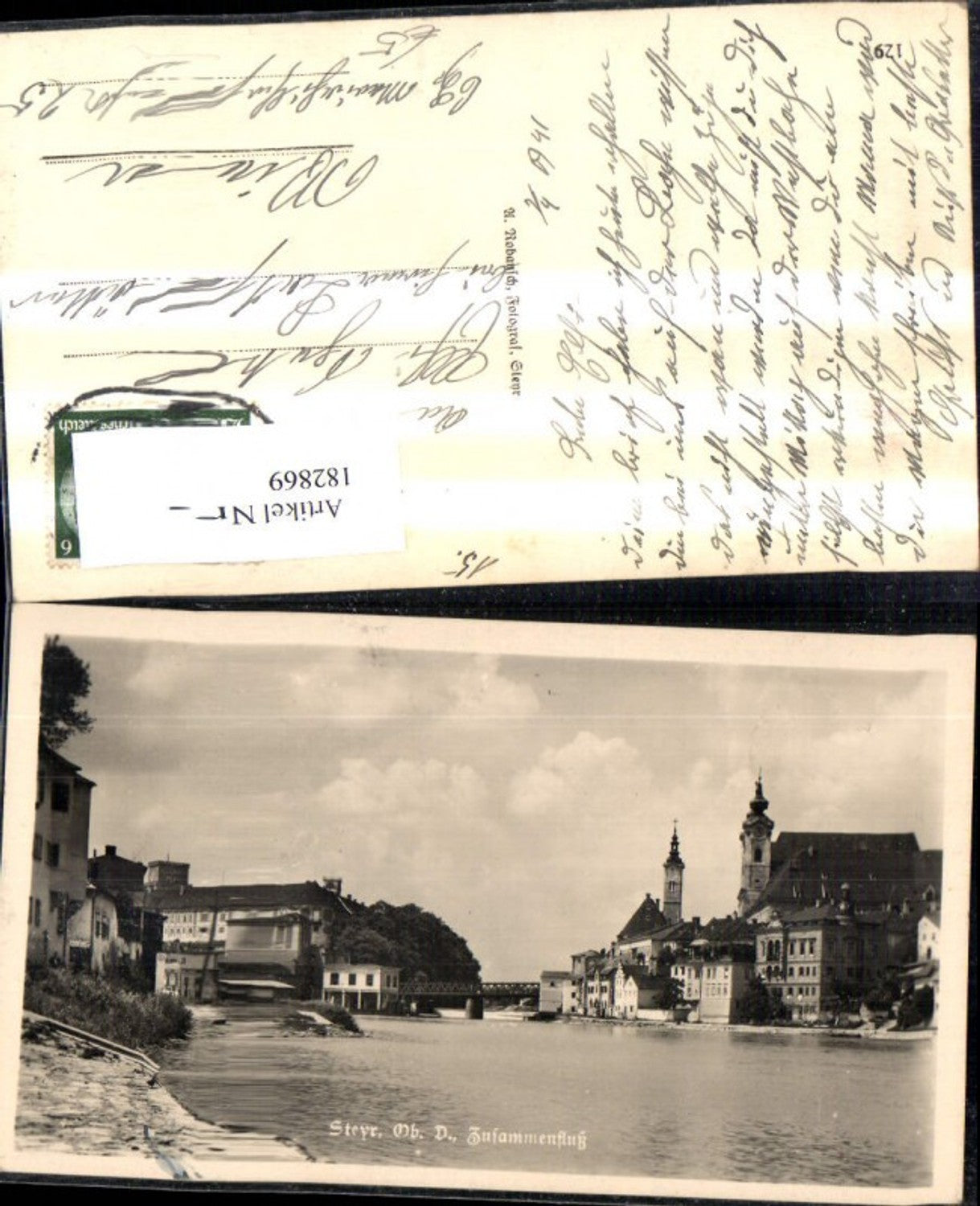 182869,Steyr Zusammenfluss Enns u. Steyr