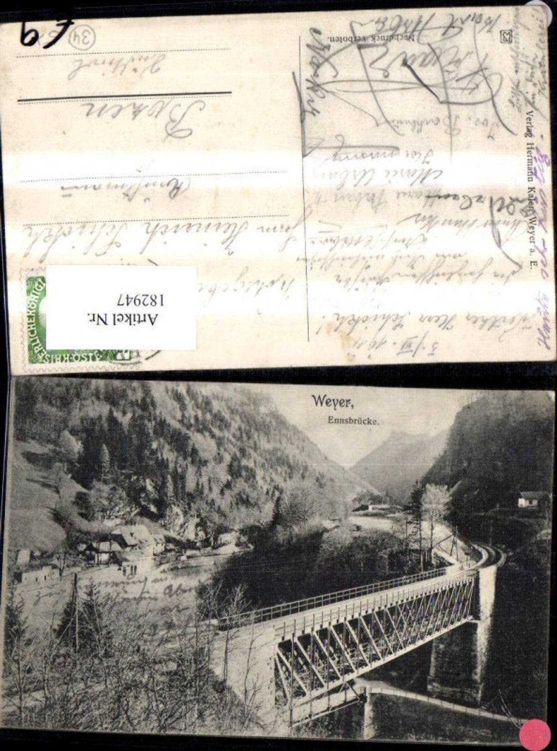 182947,Weyer a. d. Enns Ennsbrücke Brücke Kastenreith