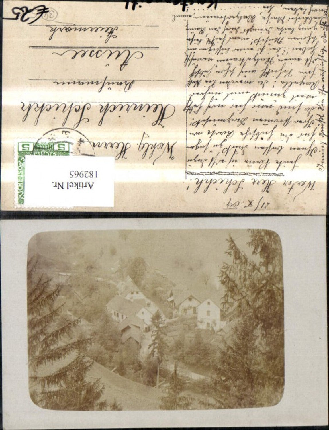 182965,Kastenreith b. Weyer a. d. Enns Foto Ak 1909