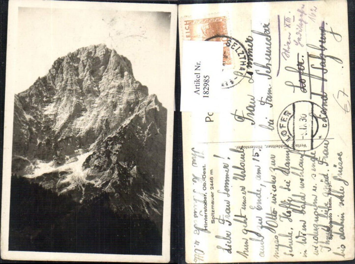 182985,Hinterstoder Spitzmauer Gipfelansicht