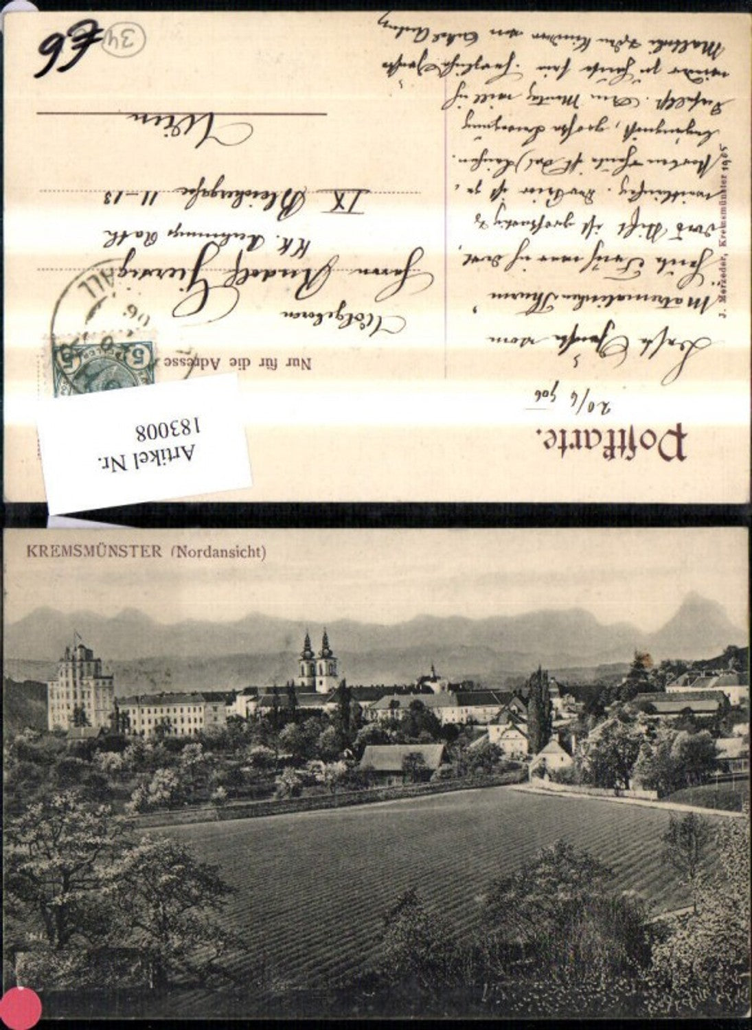 183008,Kremsmünster Nordansicht