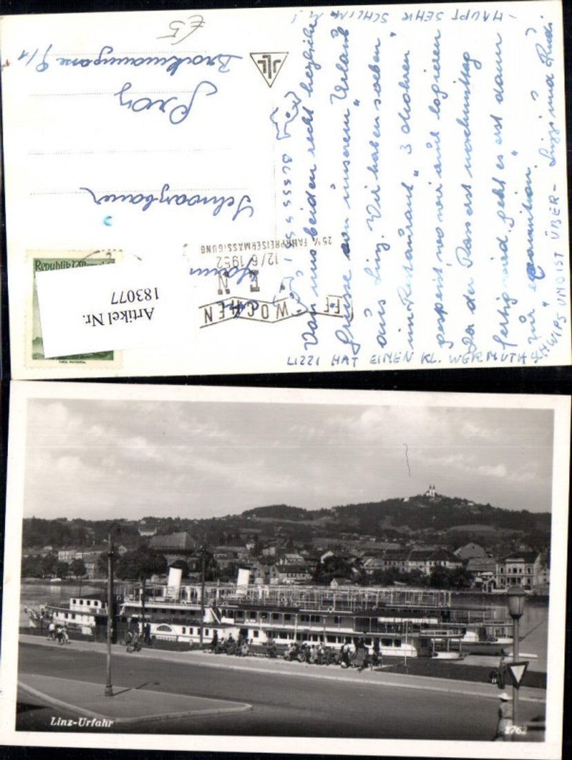 183077,Linz Urfahr Dampfschiff