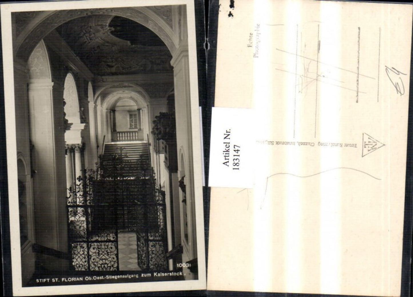 183147,St. Florian Stift Stiegenaufgang zum Kaiserstock