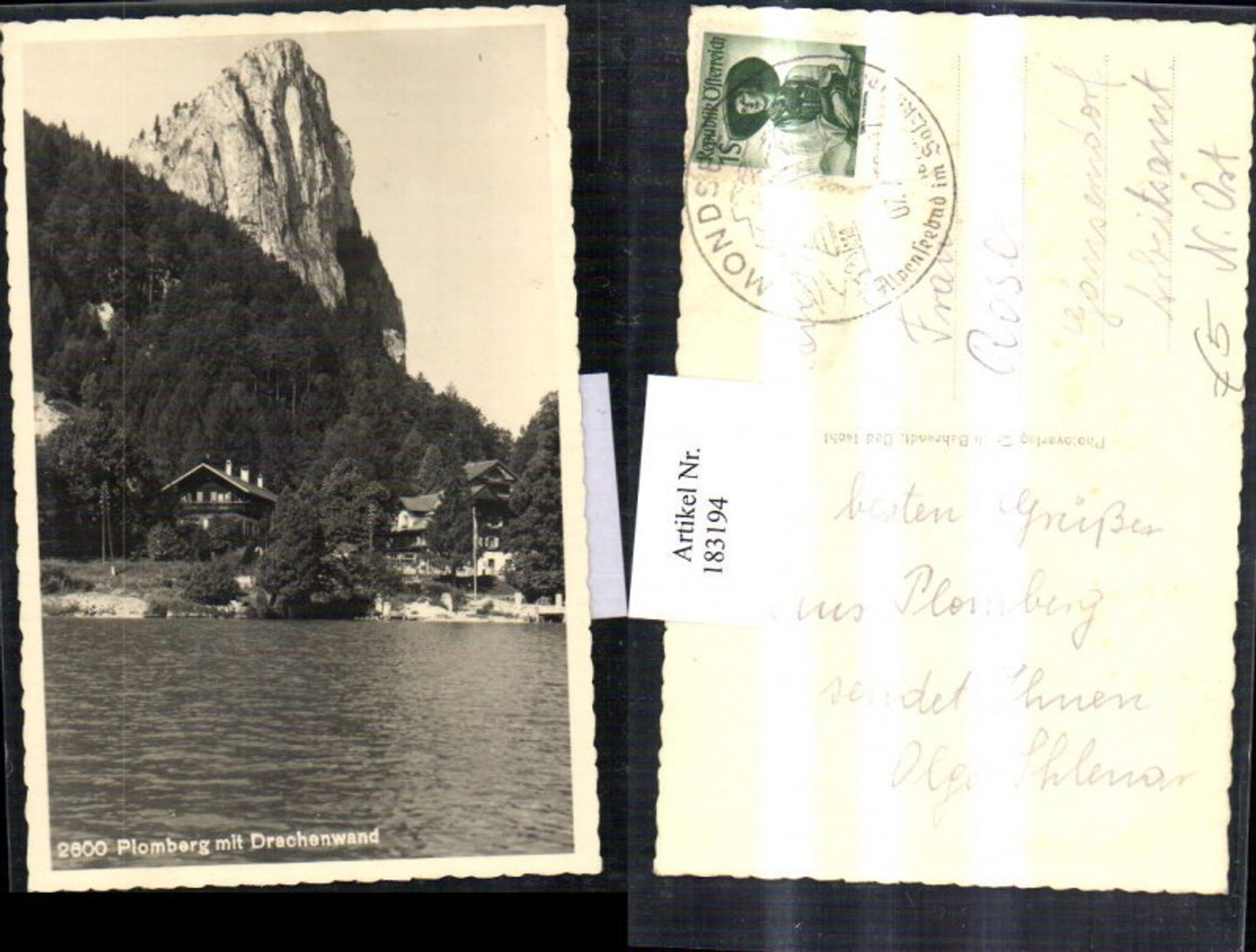 183194, Salzkammergut Plomberg with Drachenwand