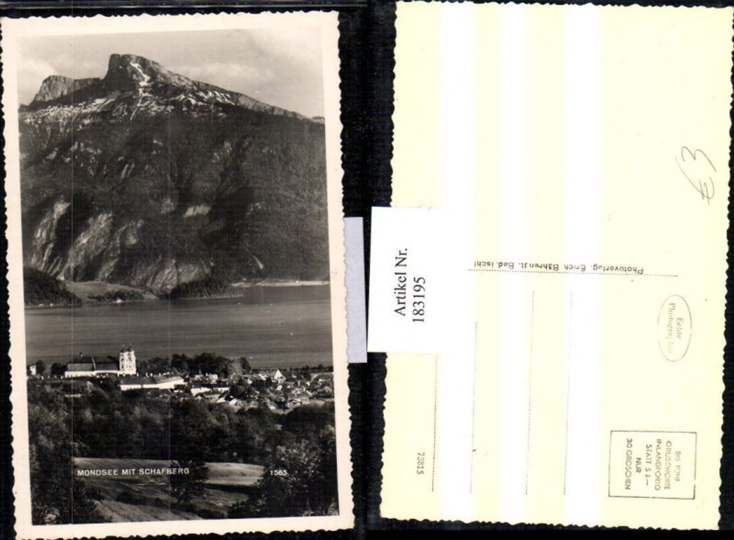 183195,Salzkammergut Mondsee m. Schafberg