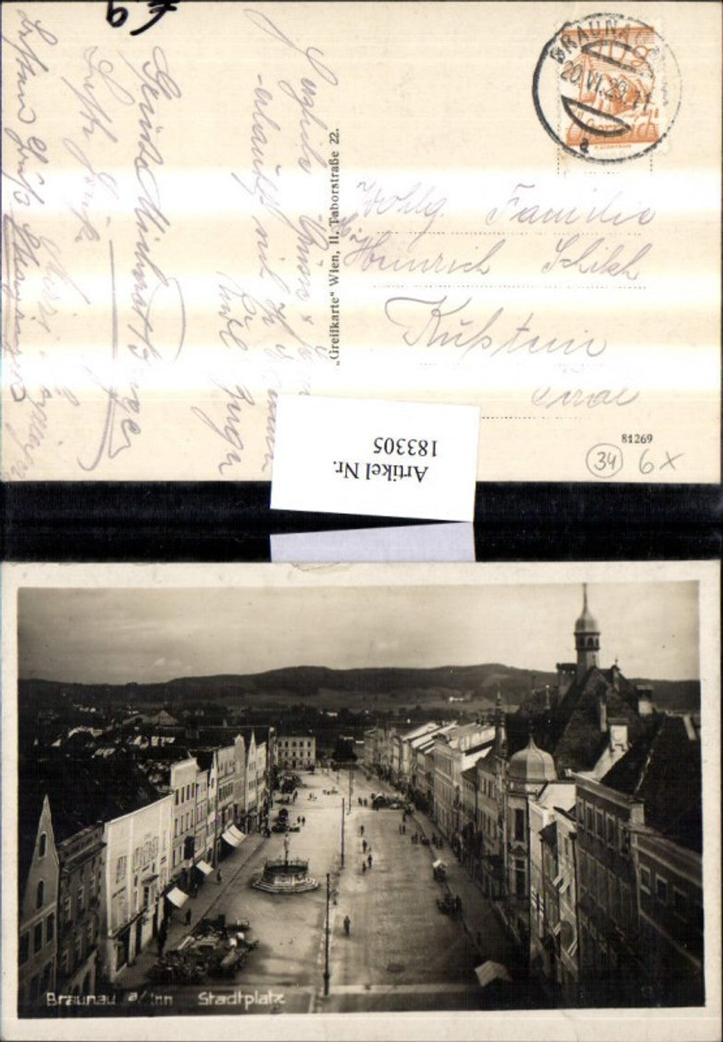 183305,Braunau a. Inn Stadtplatz Ortsansicht