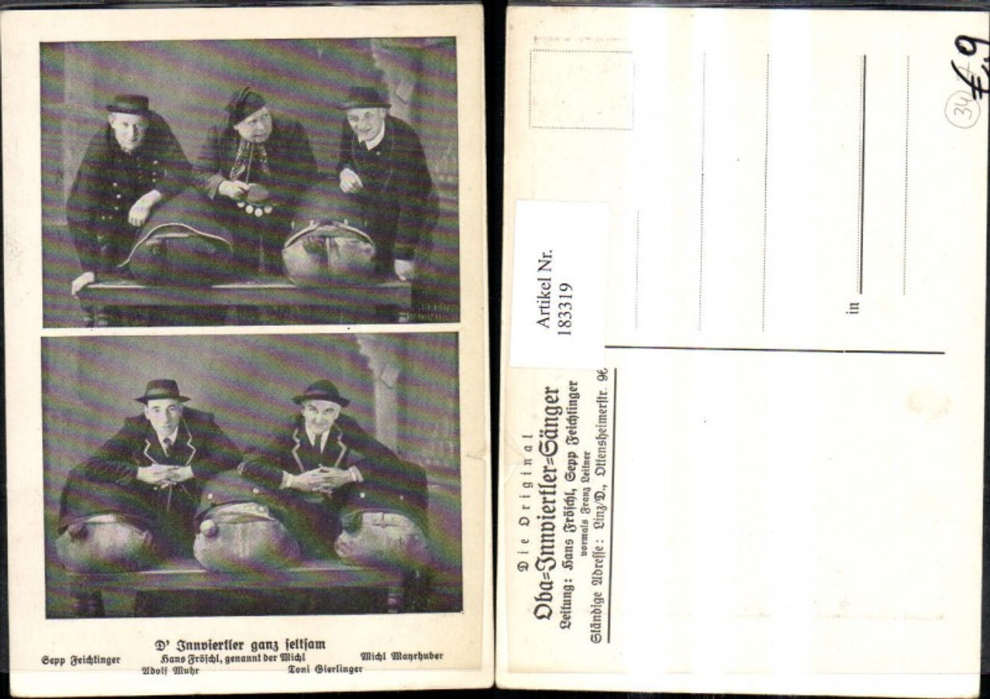 183319,Braunau a. Inn Oba-Innviertla-Sänger Gruppenfotos ganz seltsam