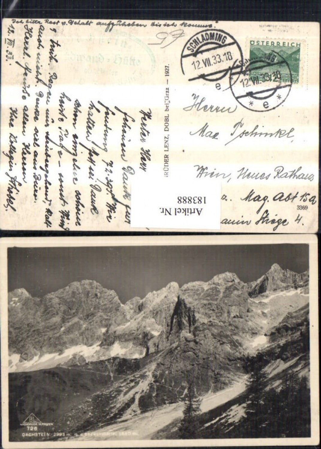 Alte Ansichtskarte – Old Postcard