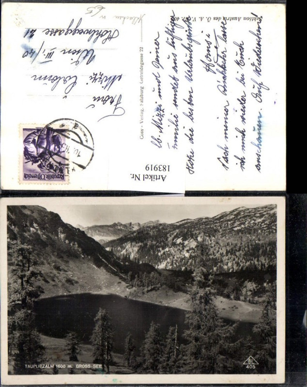 Alte Ansichtskarte – Old Postcard