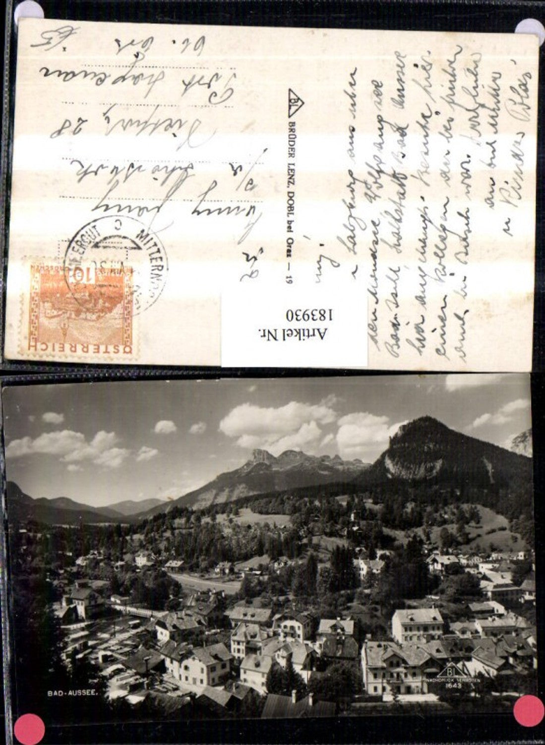 Alte Ansichtskarte – Old Postcard