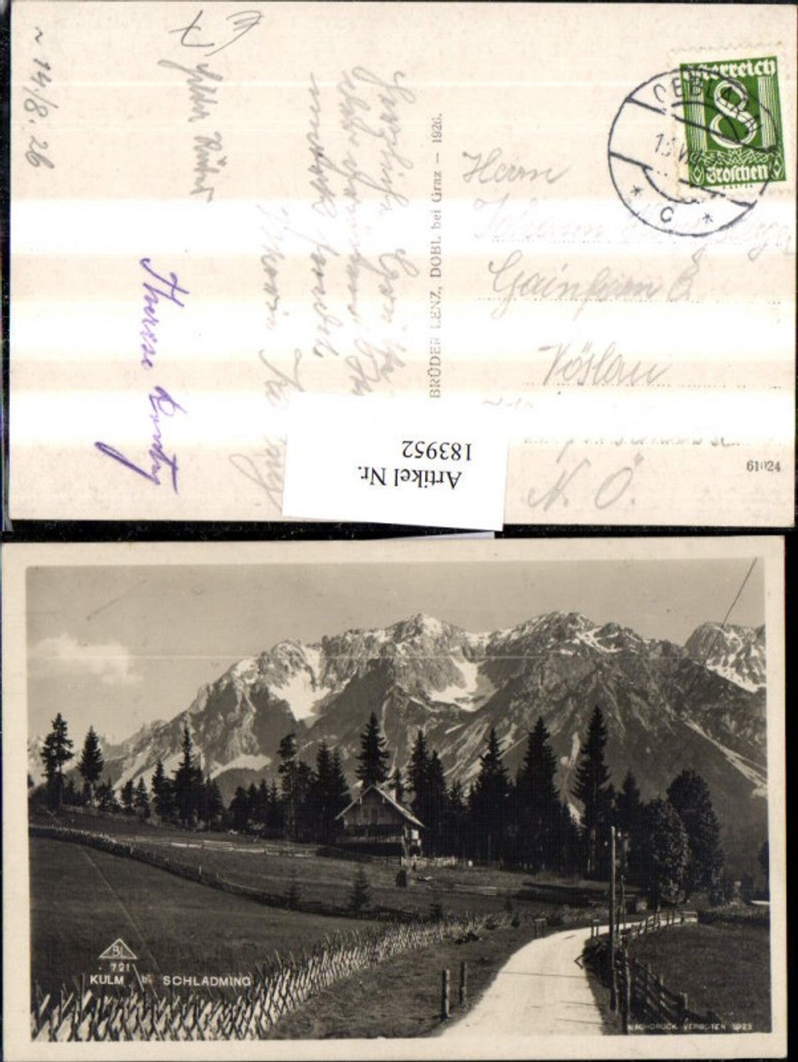 Alte Ansichtskarte – Old Postcard
