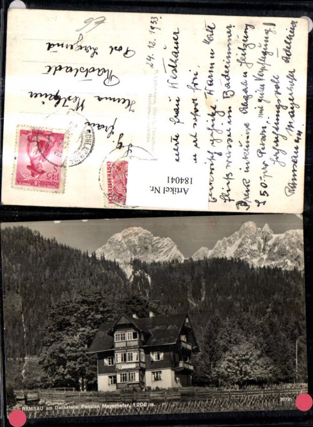 Alte Ansichtskarte – Old Postcard