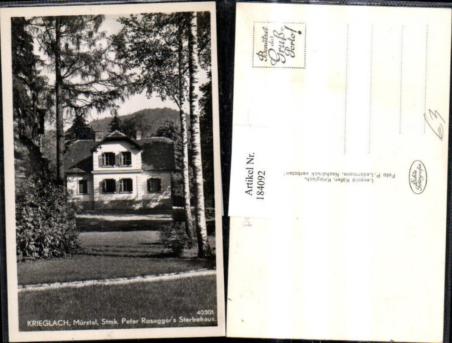 Alte Ansichtskarte – Old Postcard