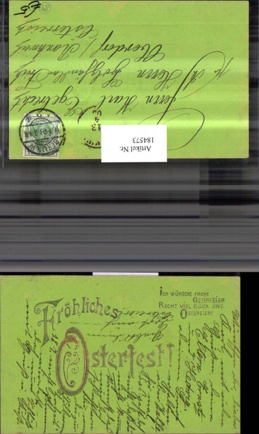 184573,Ostern Präge AK Schrift Text