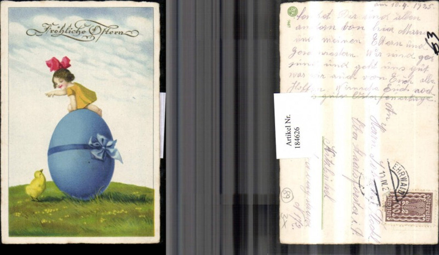 184626, Easter Easter egg Egg Bow Girl with bow Chick Meadow