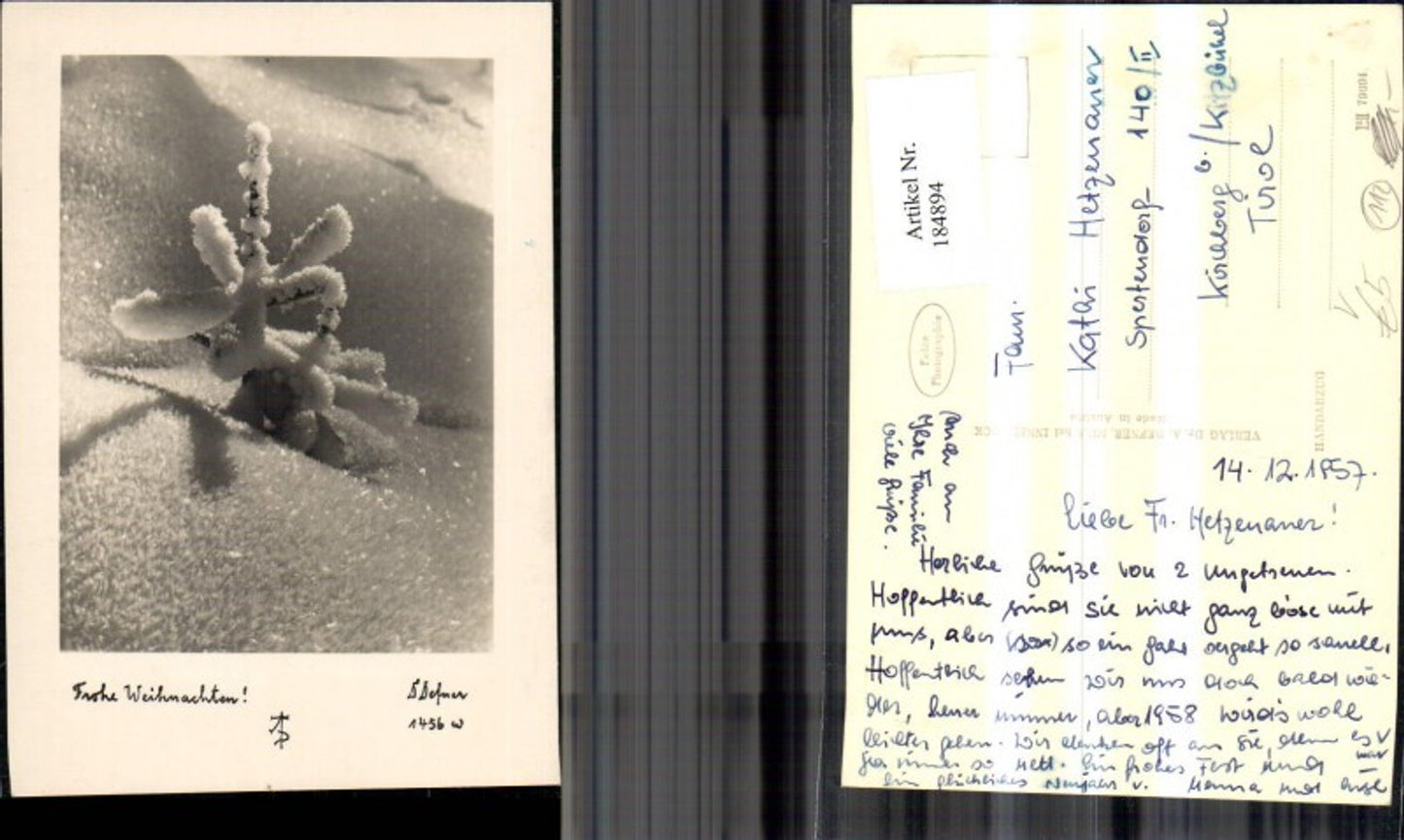 184894,Dr Defner 1456 W Frohe Weihnachten