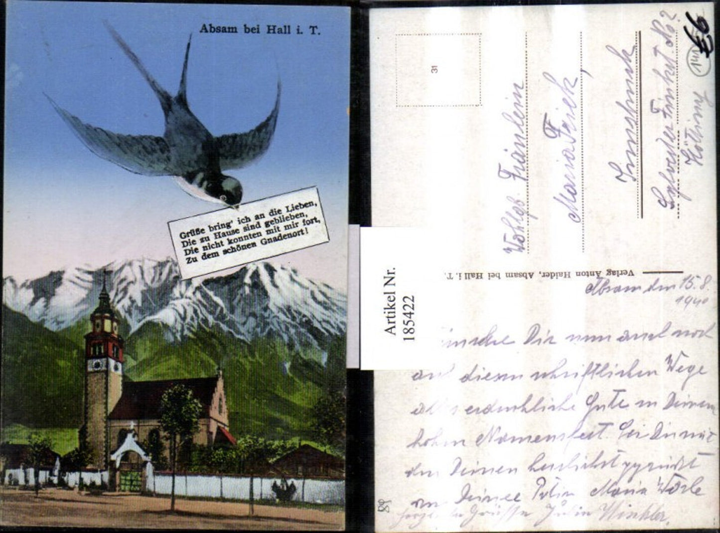 Alte Ansichtskarte – Old Postcard