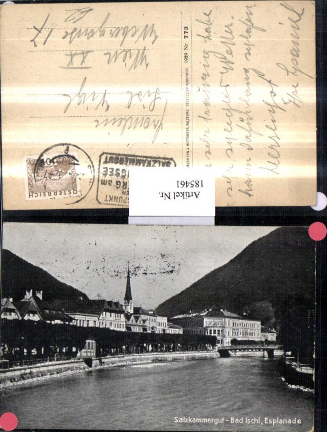185461,Salzkammergut Bad Ischl Ortsansicht Esplanade
