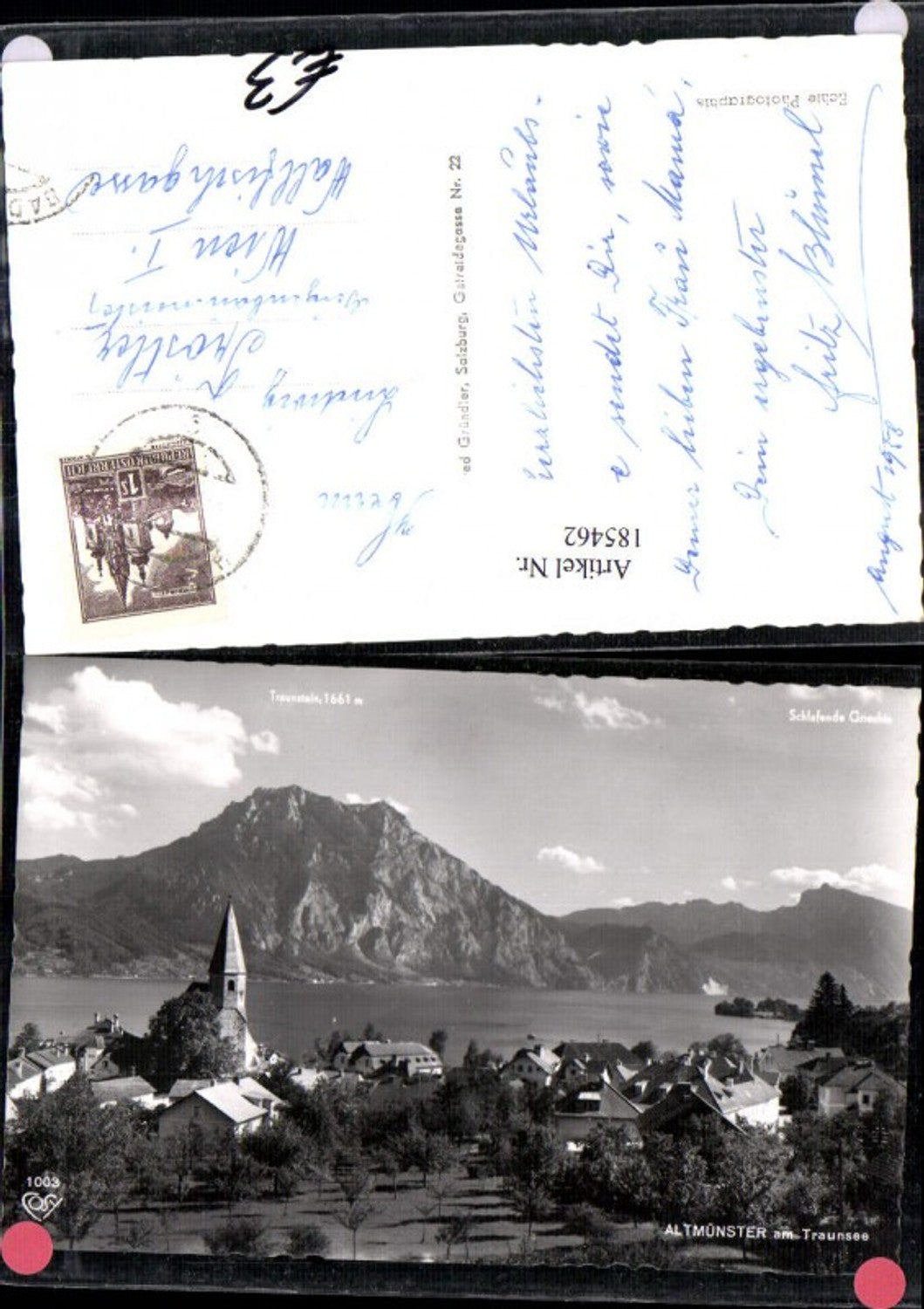 185462,Altmünster Totale a. Traunsee Traunstein Schlafende Griechin