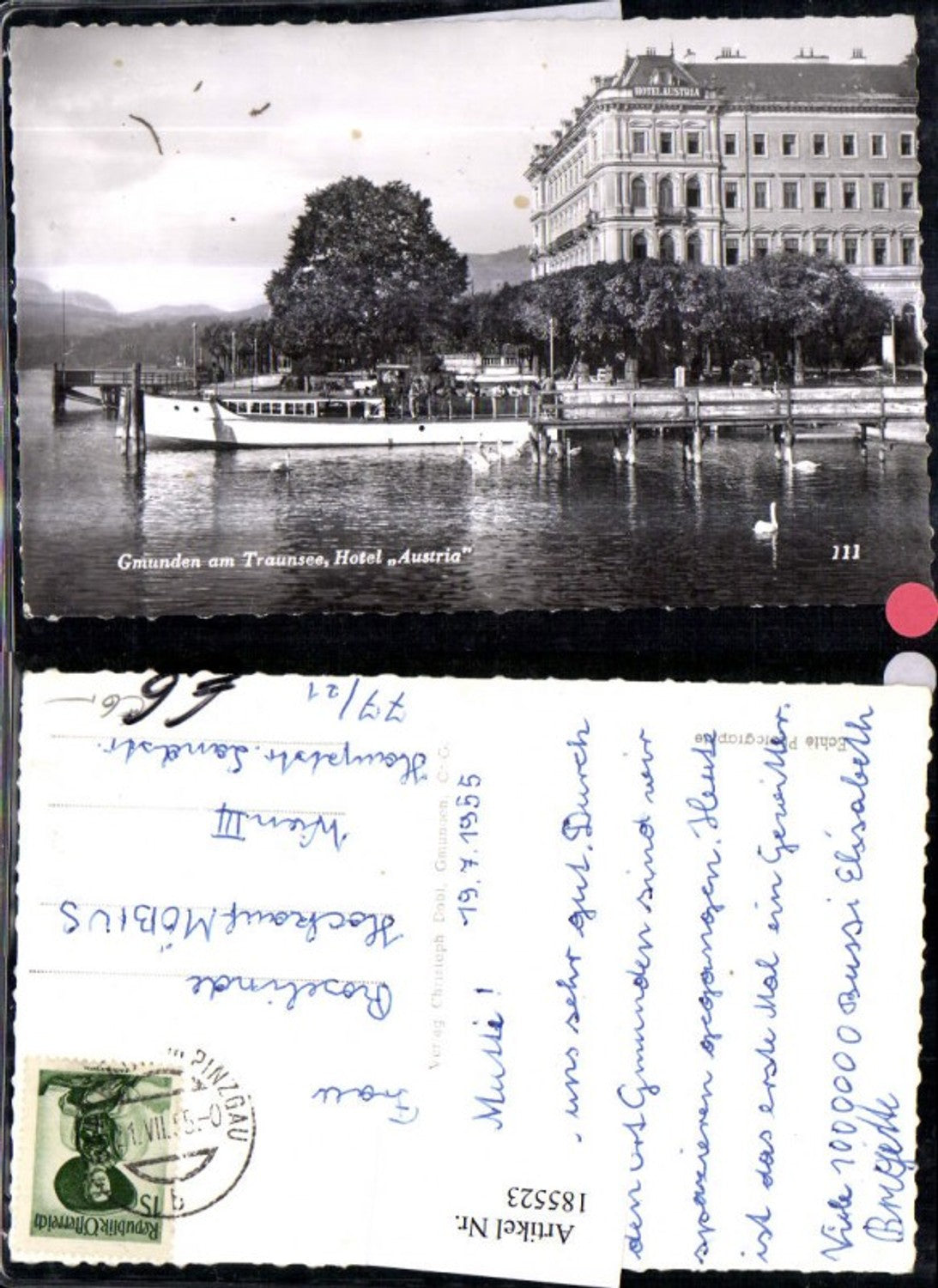 185523,Gmunden a. Traunsee Hotel Austria Schiff