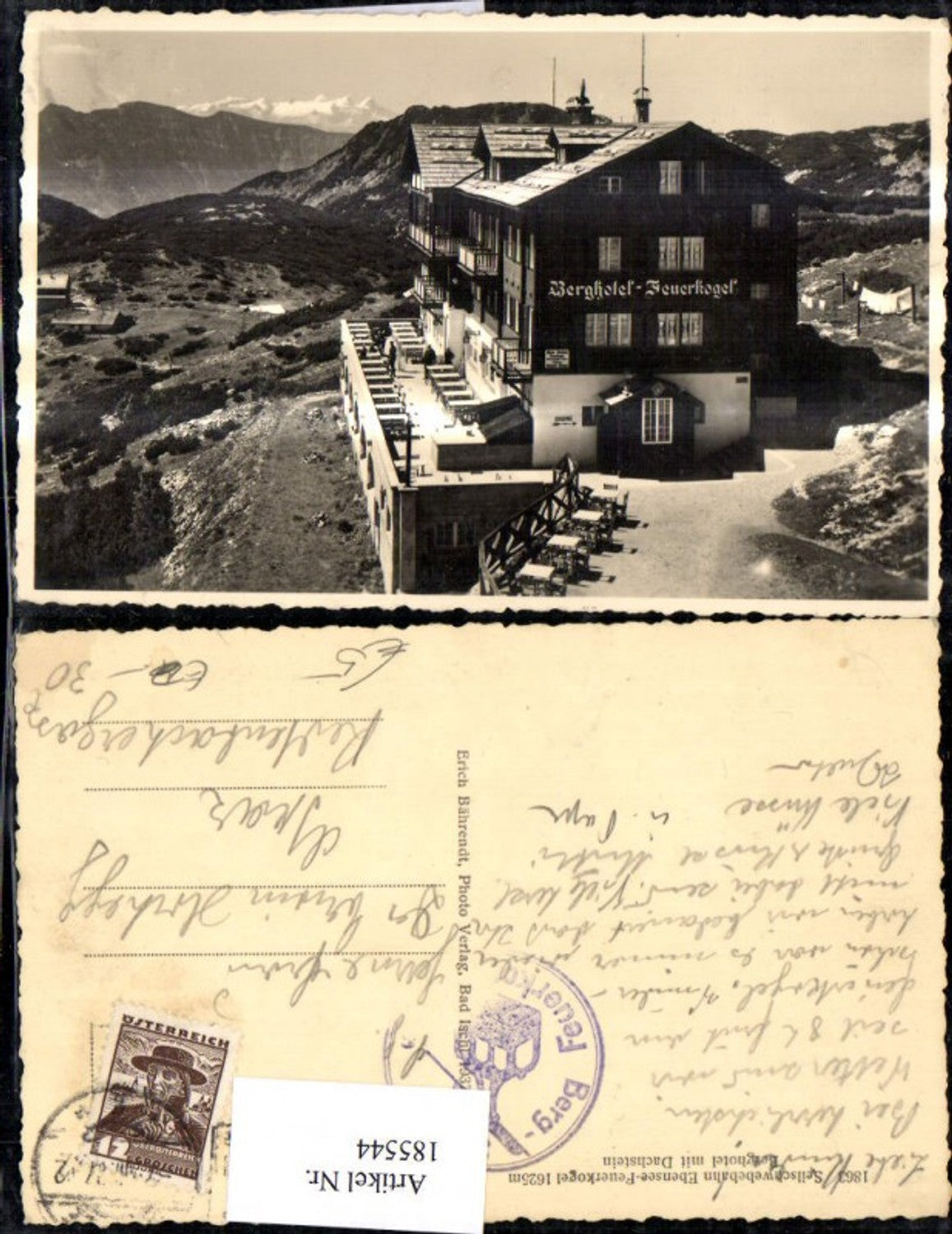 185544,Seischwebebahn Ebensee Feuerkogel Berghotel m. Dachstein