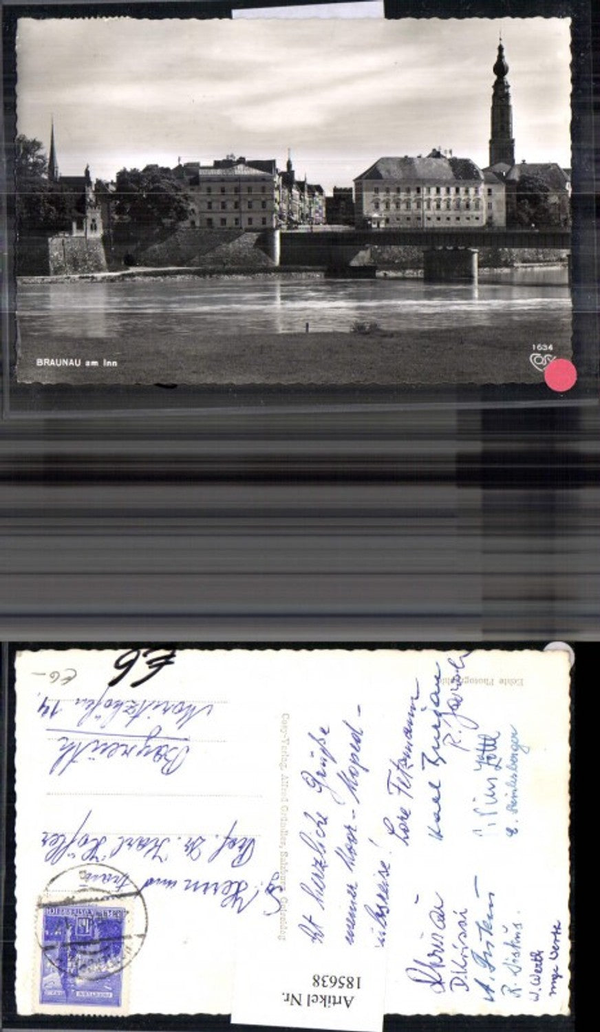 185638,Braunau a. Inn Teilansicht Brücke