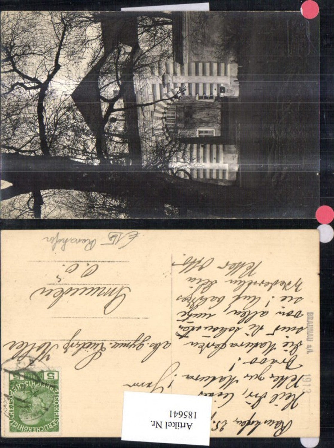 185641,Ramshofen b. Braunau Detailansicht Haus Villa 1913