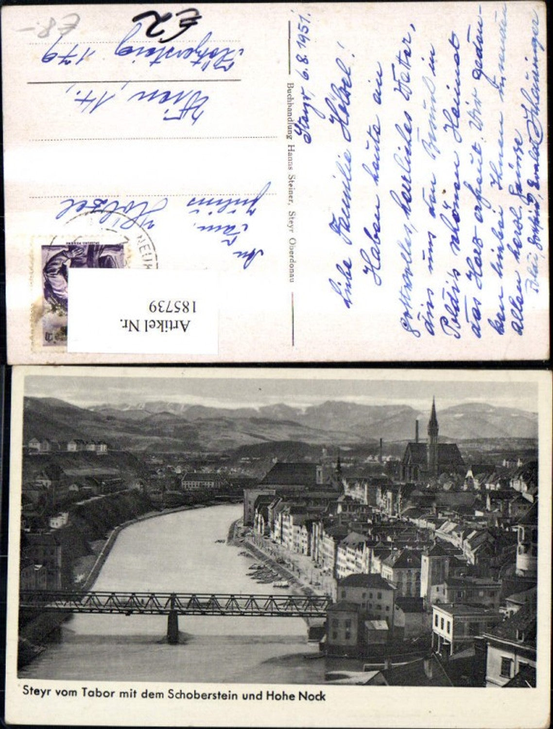 185739,Steyr v. Tabor m. d. Schoberstein u. Hohe Nock
