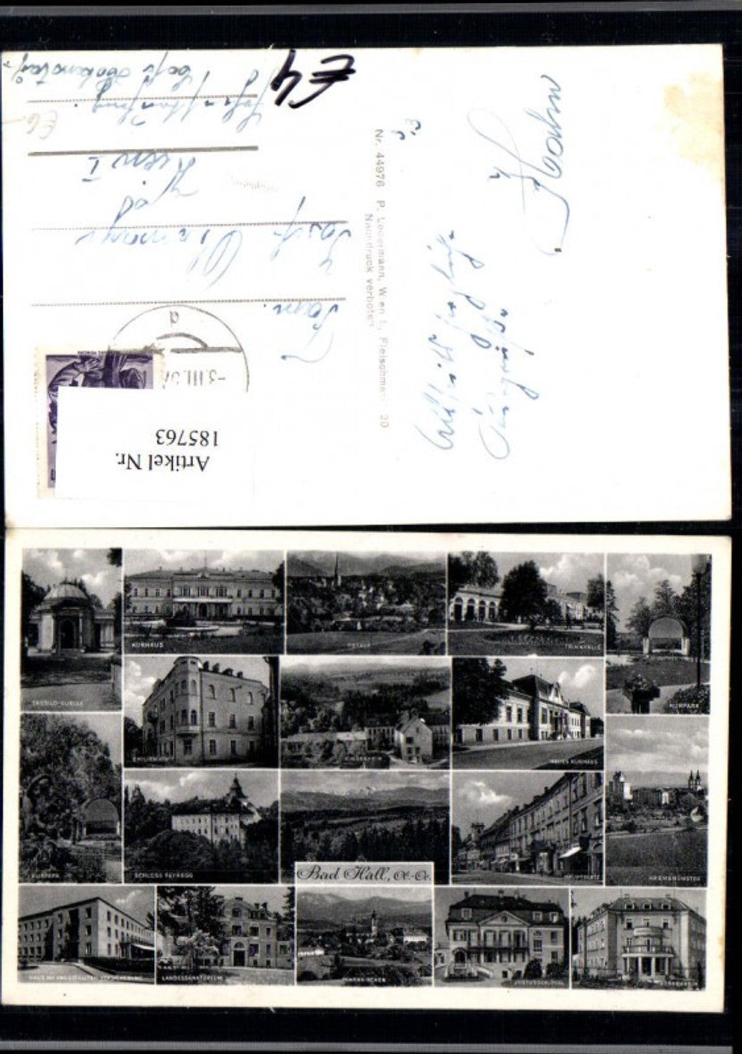 185763,Bad Hall Mehrbild Ak