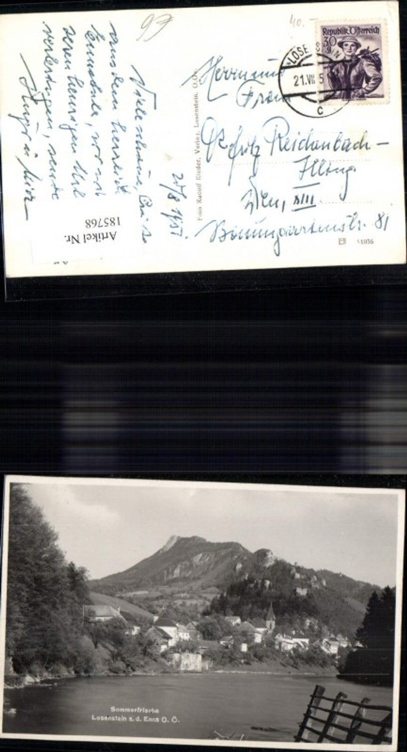 185768,Losenstein a. d. Enns Ansicht Fluss