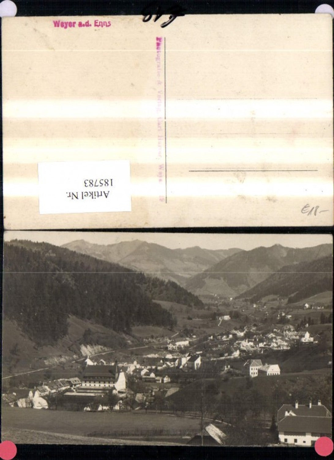 185783,Weyer a. d. Enns Totale Foto Ak