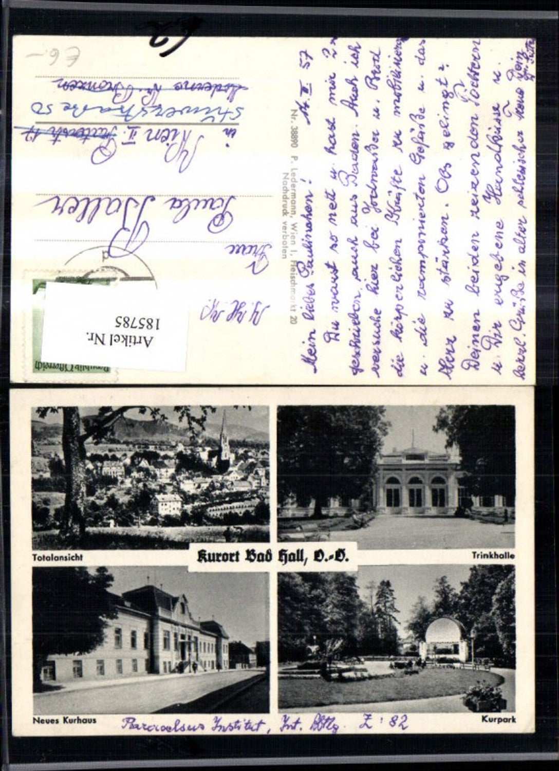 185785,Bad Hall Mehrbild Ak