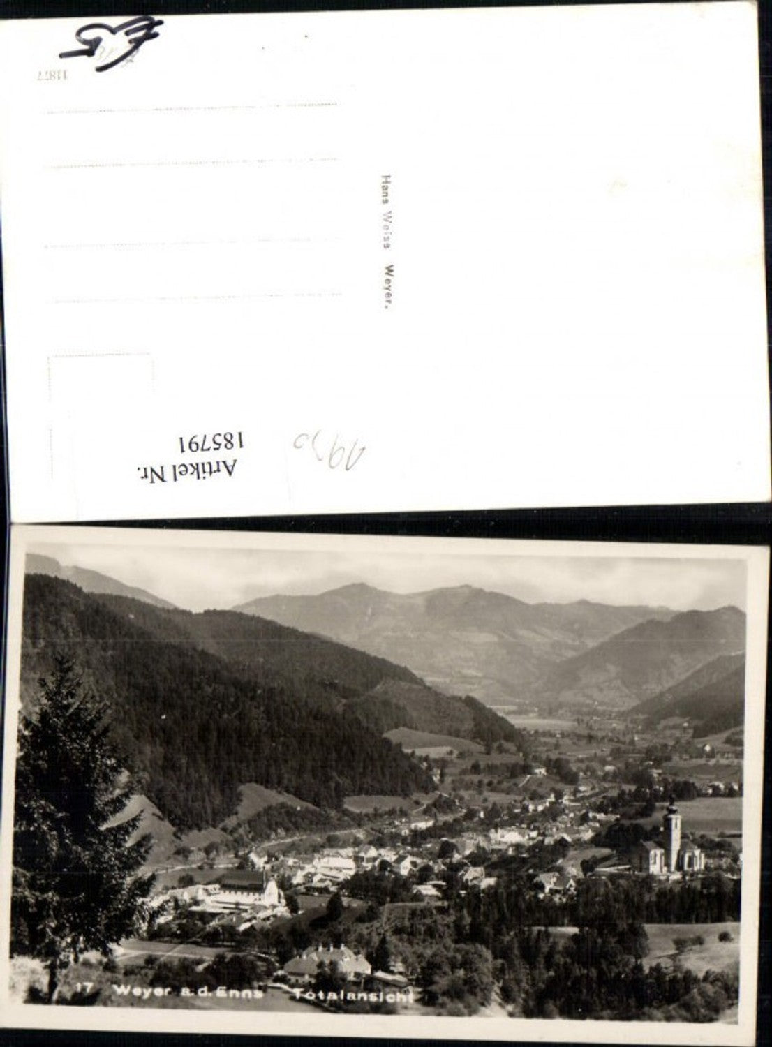 185791,Weyer a. d. Enns Totalansicht Foto Ak