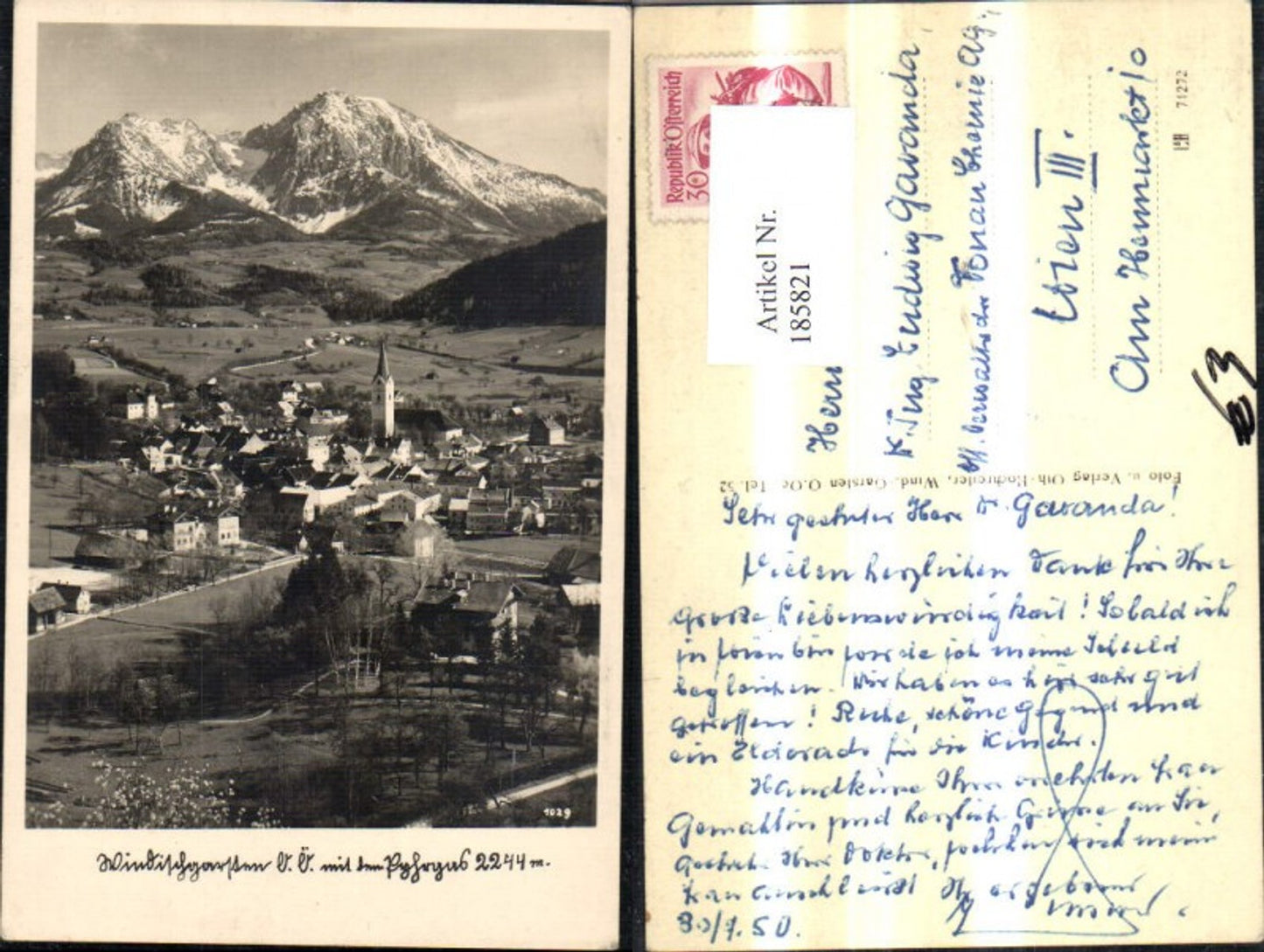 185821,Windischgarsten m. d. Große Pyhrgas