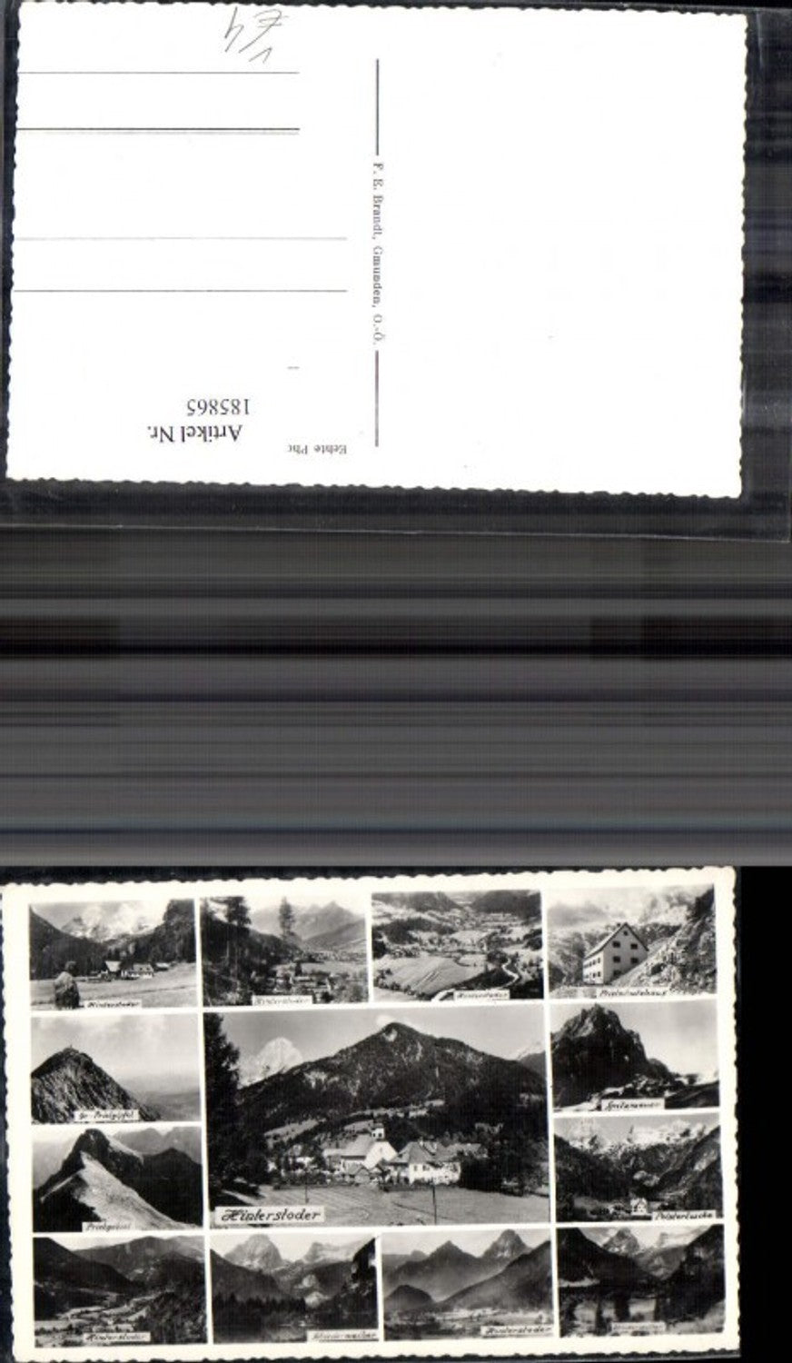 185865,Hinterstoder Mehrbild Ak pub F. E. Brandt