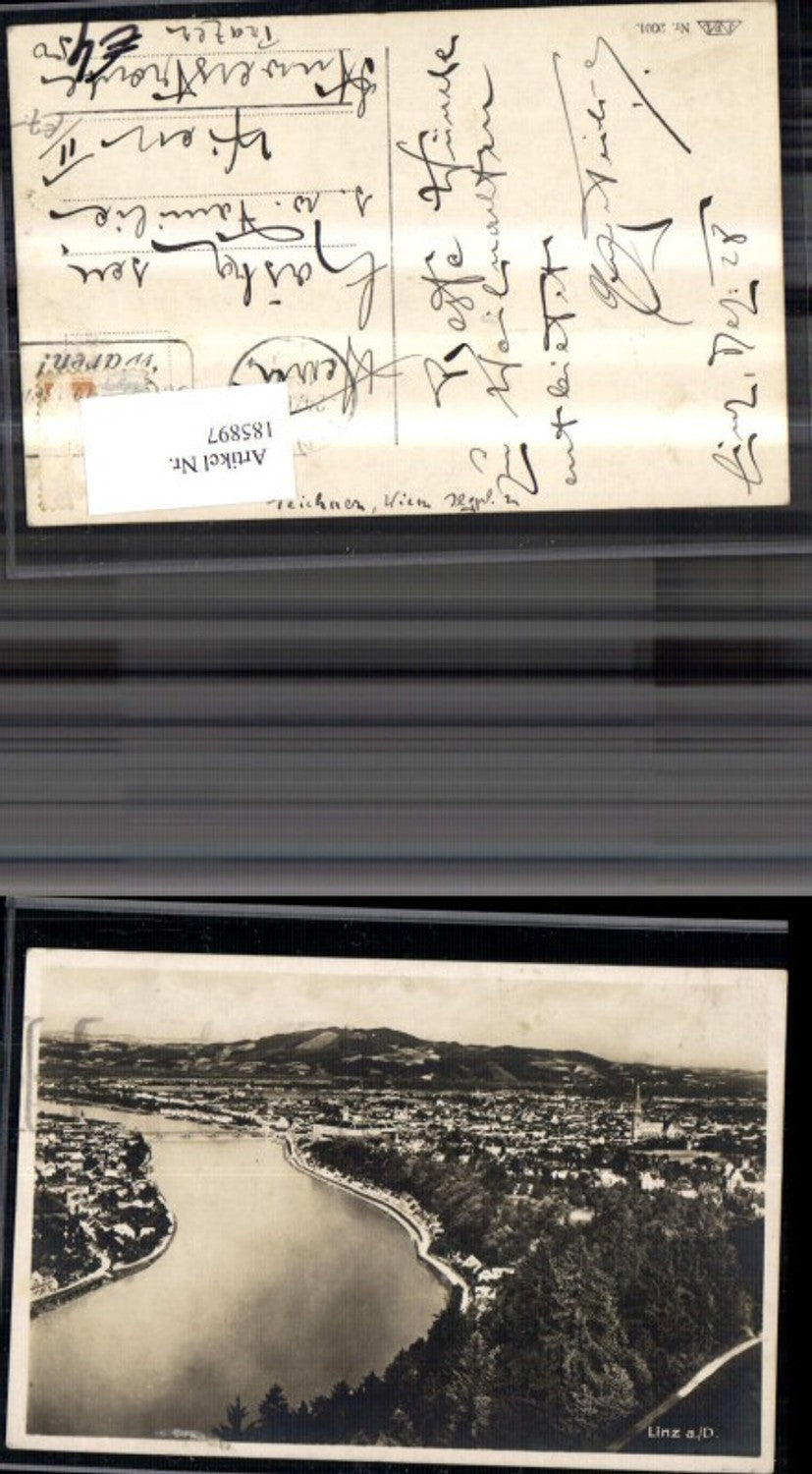 185897,Linz a. d. Donau Totale Foto Ak