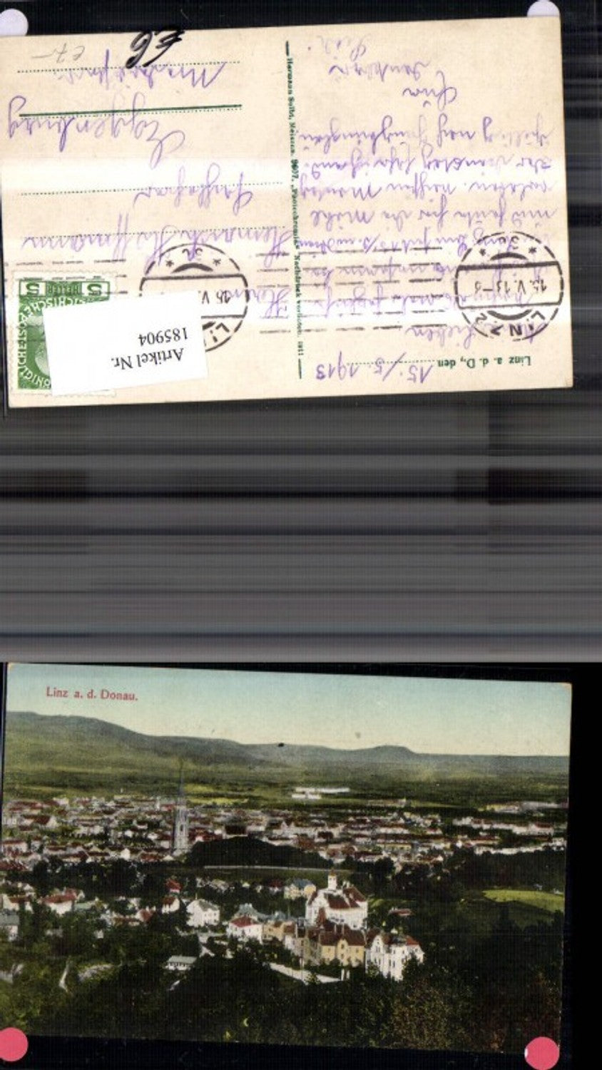 185904,Linz a. d. Donau Teilansicht