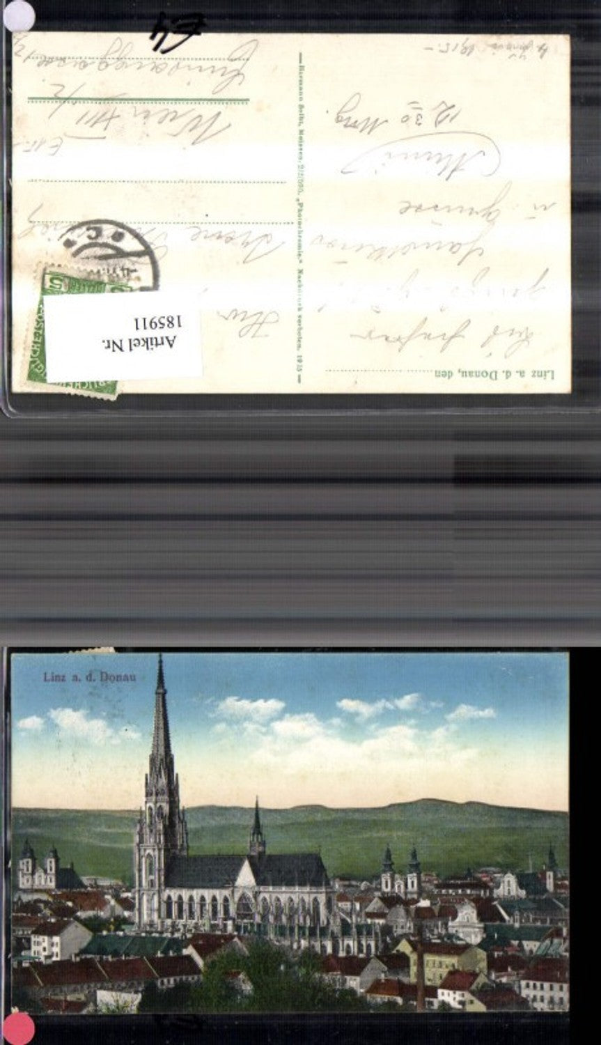 185911,Linz Teilansicht m. Kirche