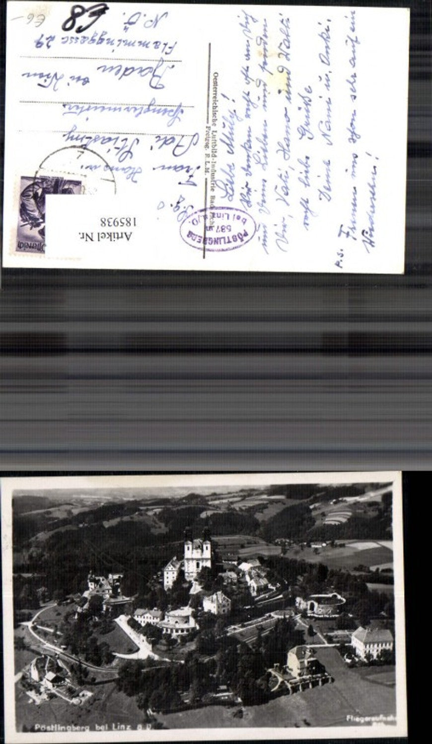 185938,Linz Pöstlingberg Fliegeraufnahme