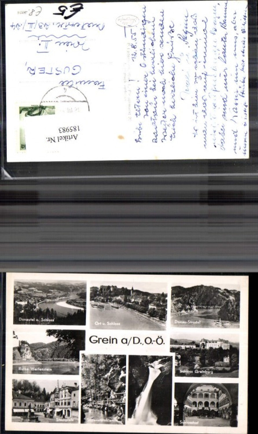 185983,Grein a. d. Donau Mehrbild Ak