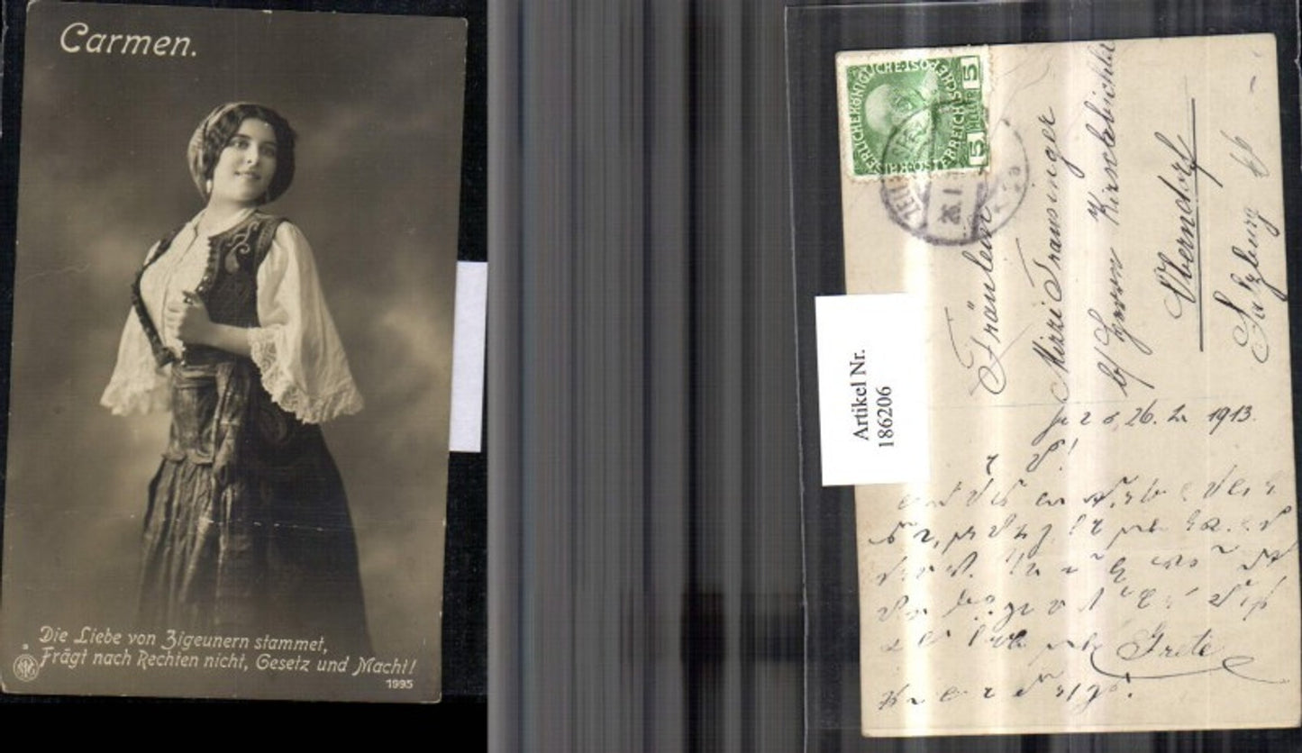 186206,Gypsy Mignon Carmen Frau m. Kleid pub NPG 1995