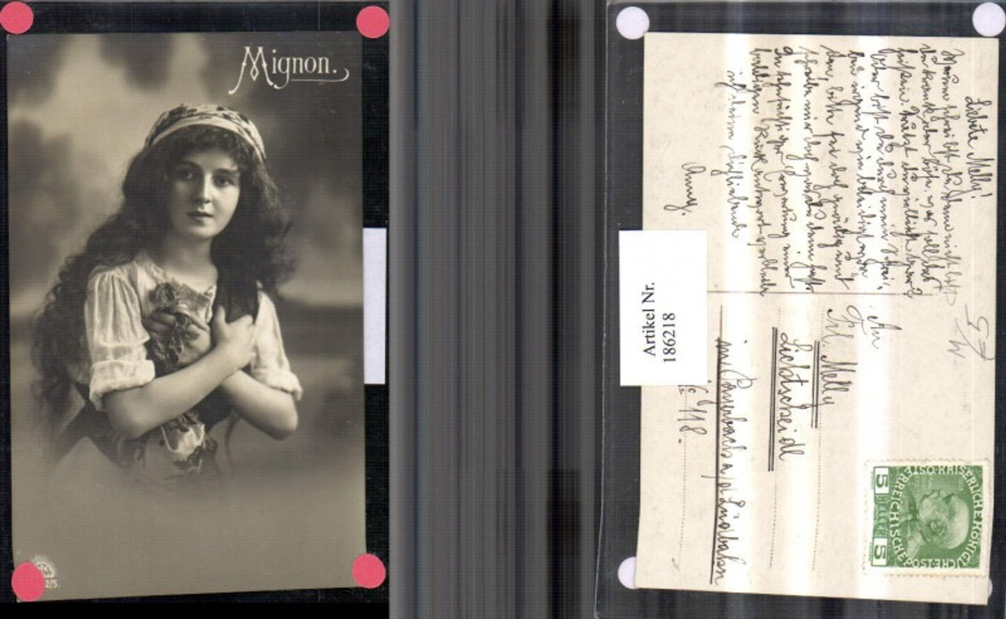 186218, Gypsy Mignon girl with dress and headscarf