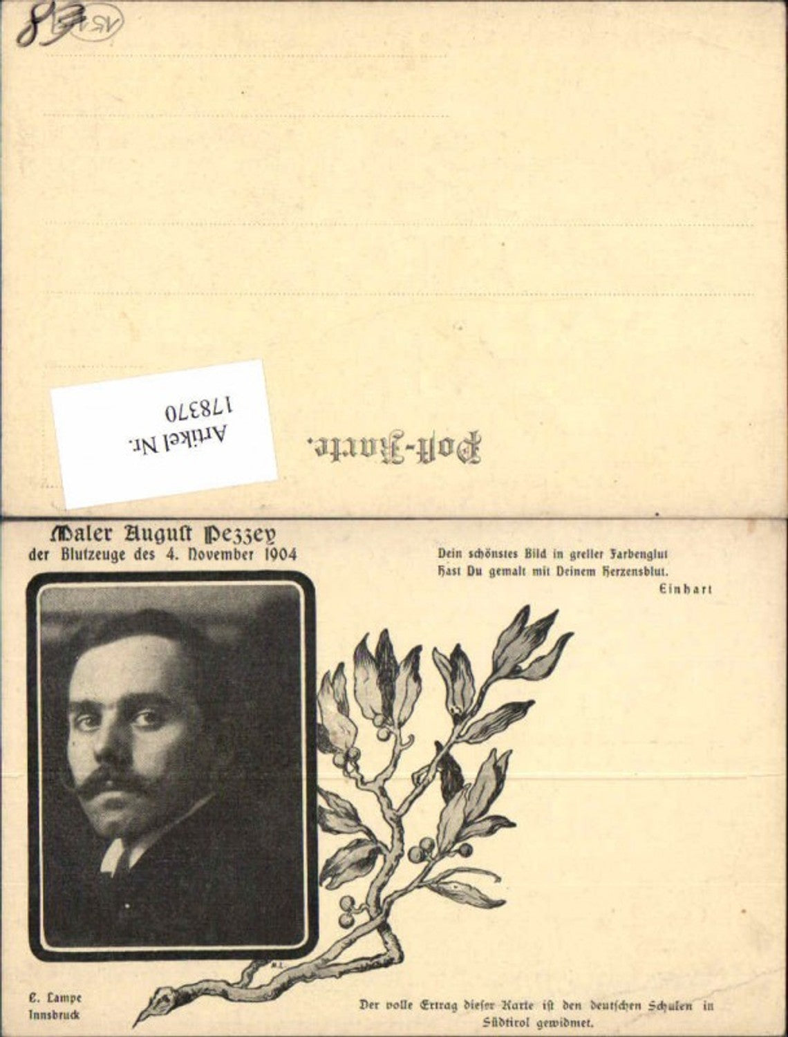 178370,Maler August Pezzey Innsbruck