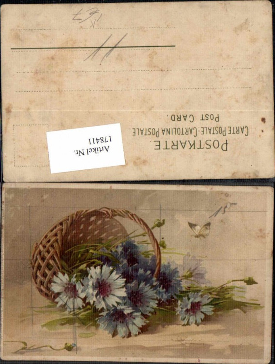 178411,Künstler AK Catharina Klein Meissner & Buch 1286 Blumen