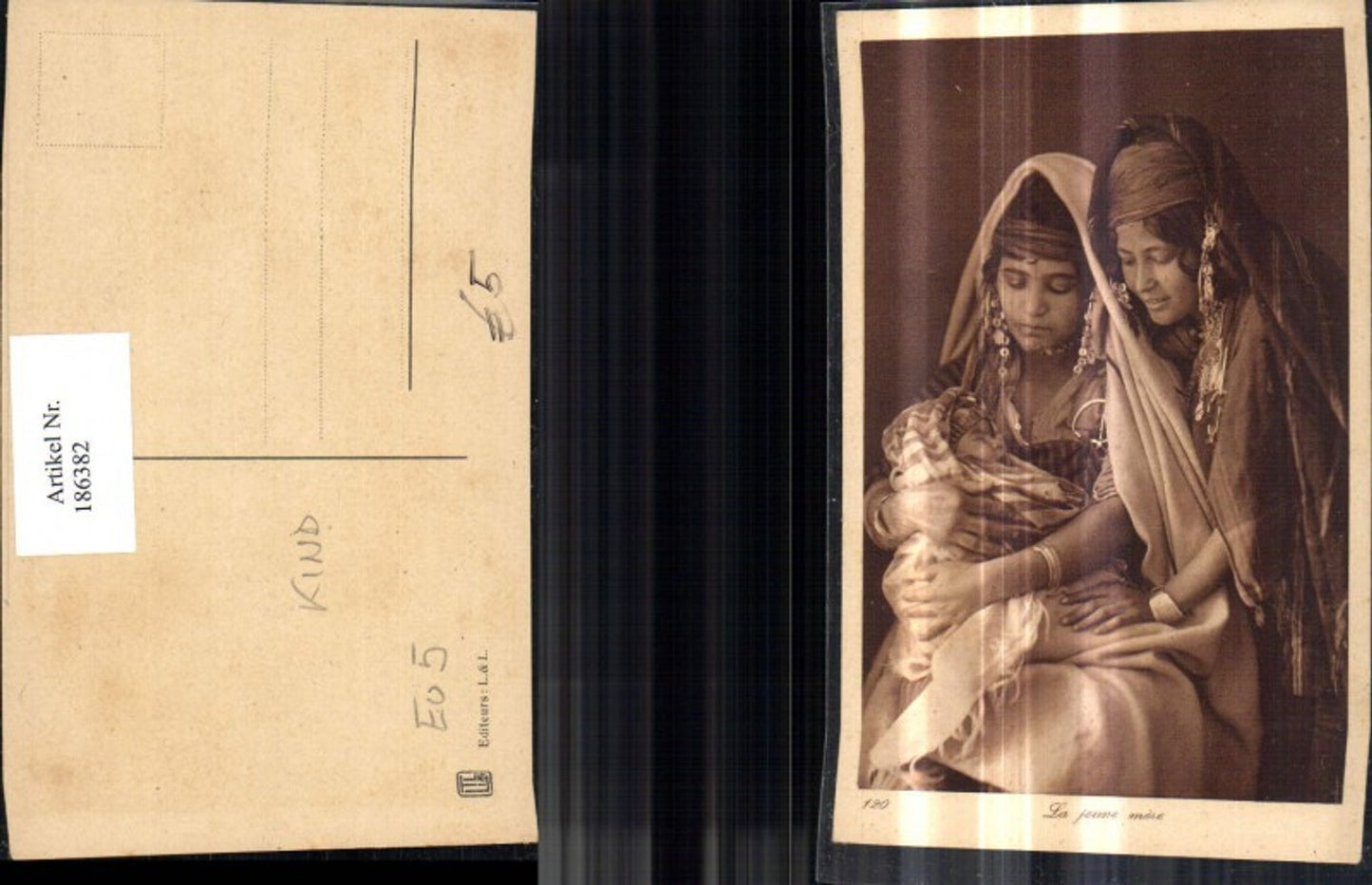 186382,La jeune mere Orientalische Frauen m. Kind