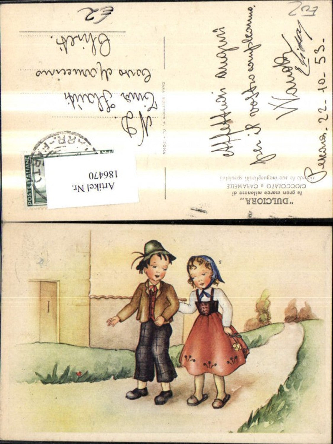186470,Kind Kinder i. Tracht spazieren