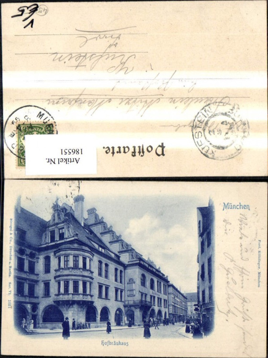 186551,München Hofbräuhaus Außenansicht pub Stengel Co 1021